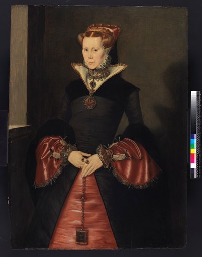 Okänd dam från kung Edward VI:s hov (möjligen Lady Jane Grey) ca 1550-55 av Hans Eworth